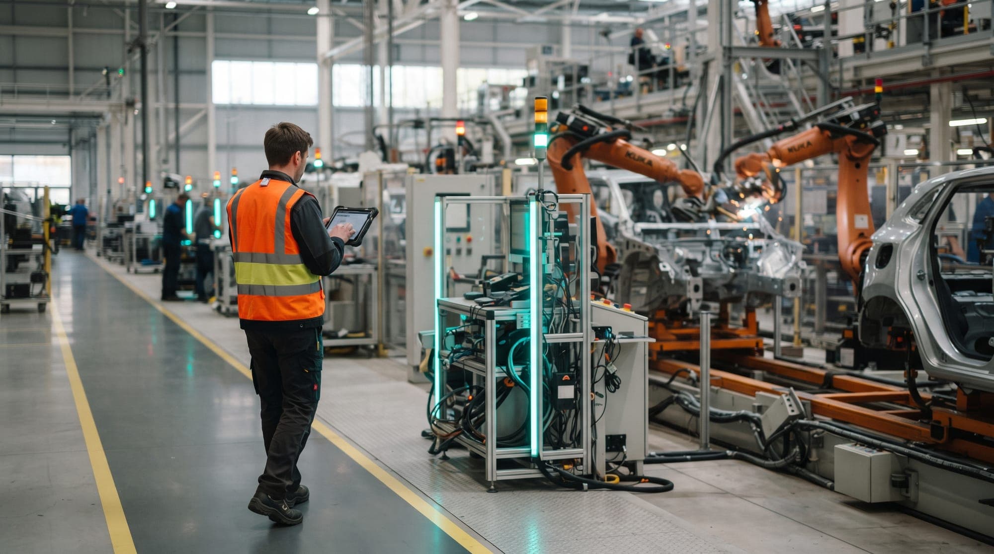 On the floor — a Tier-1 automotive line during a pilot